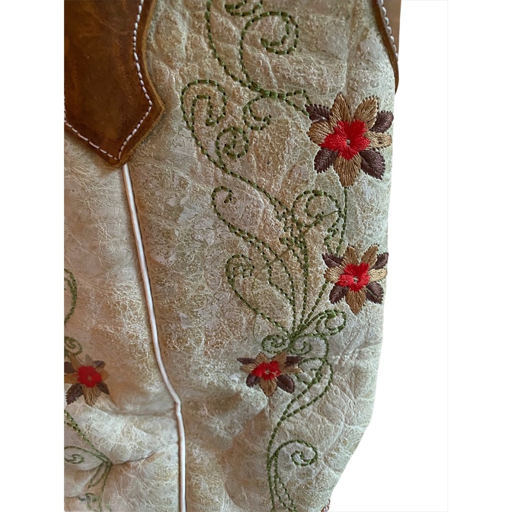 Corral Red Floral Cowboy Boots Size 8.5 - Picture 7 of 13